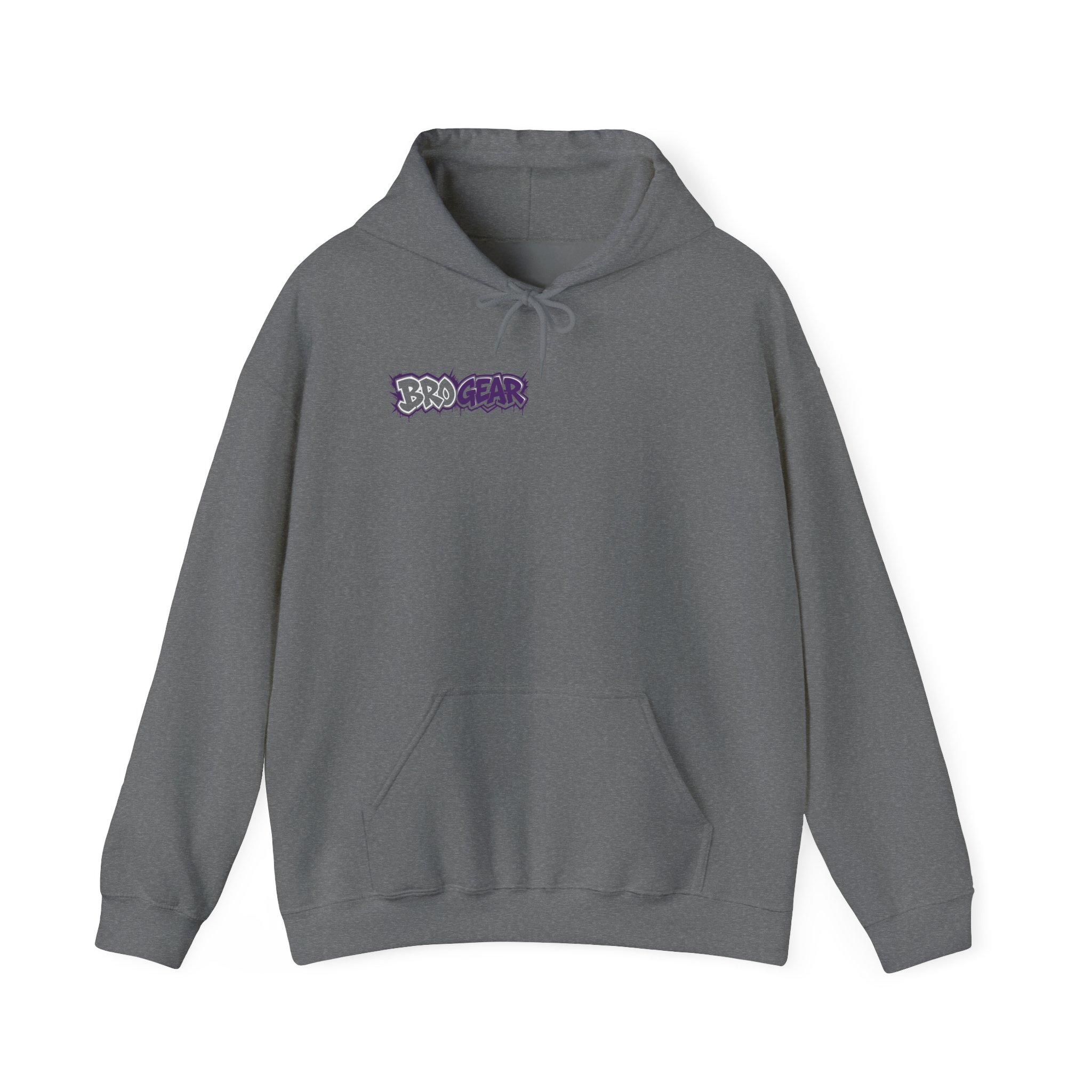 BRO Gear Anime Character Hoodie | Black Graphic Streetwear, Purple Orange Design - Image 8
