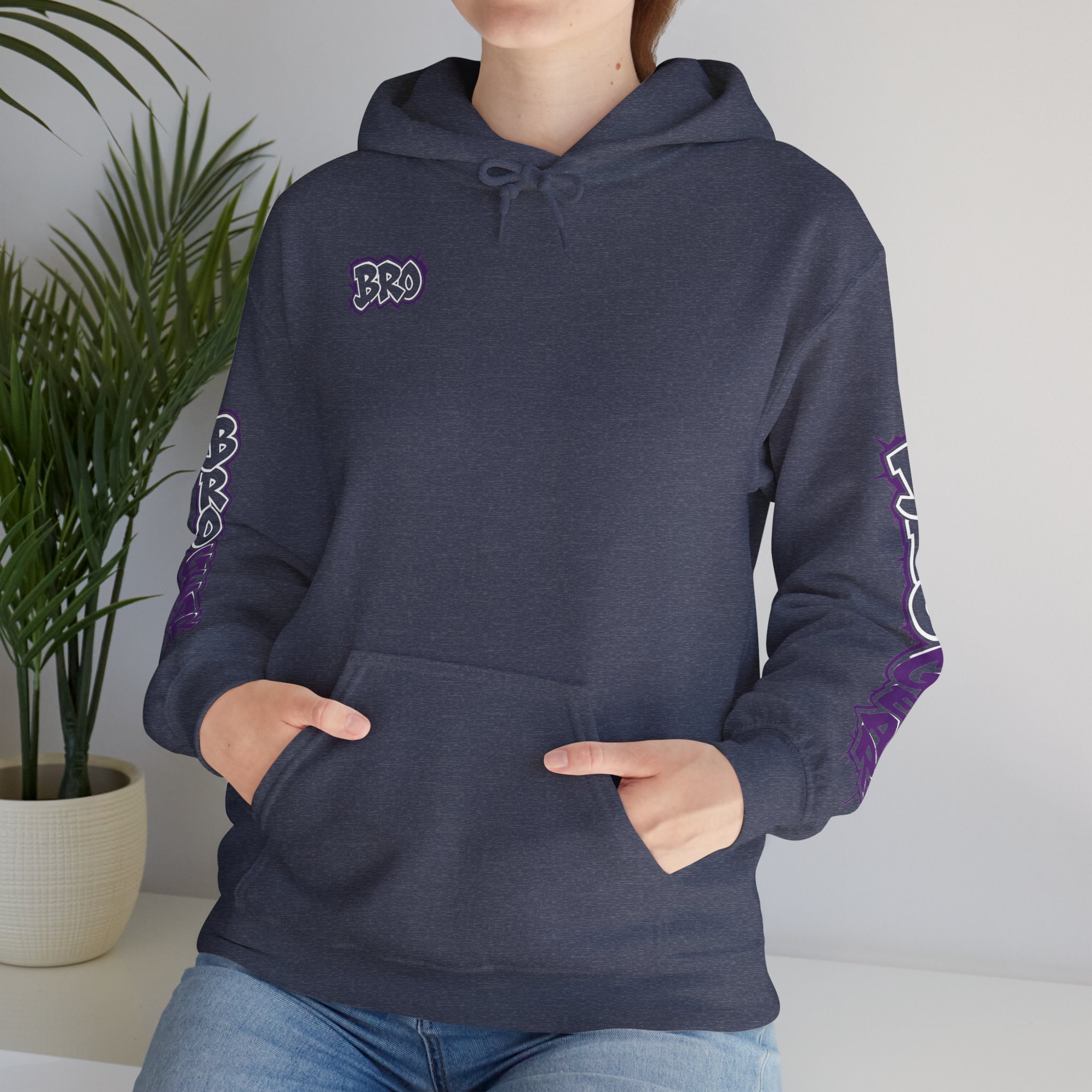 BRB Fear Graphic Hoodie | Streetwear Graffiti Backprint, Sleeve Text - Image 24