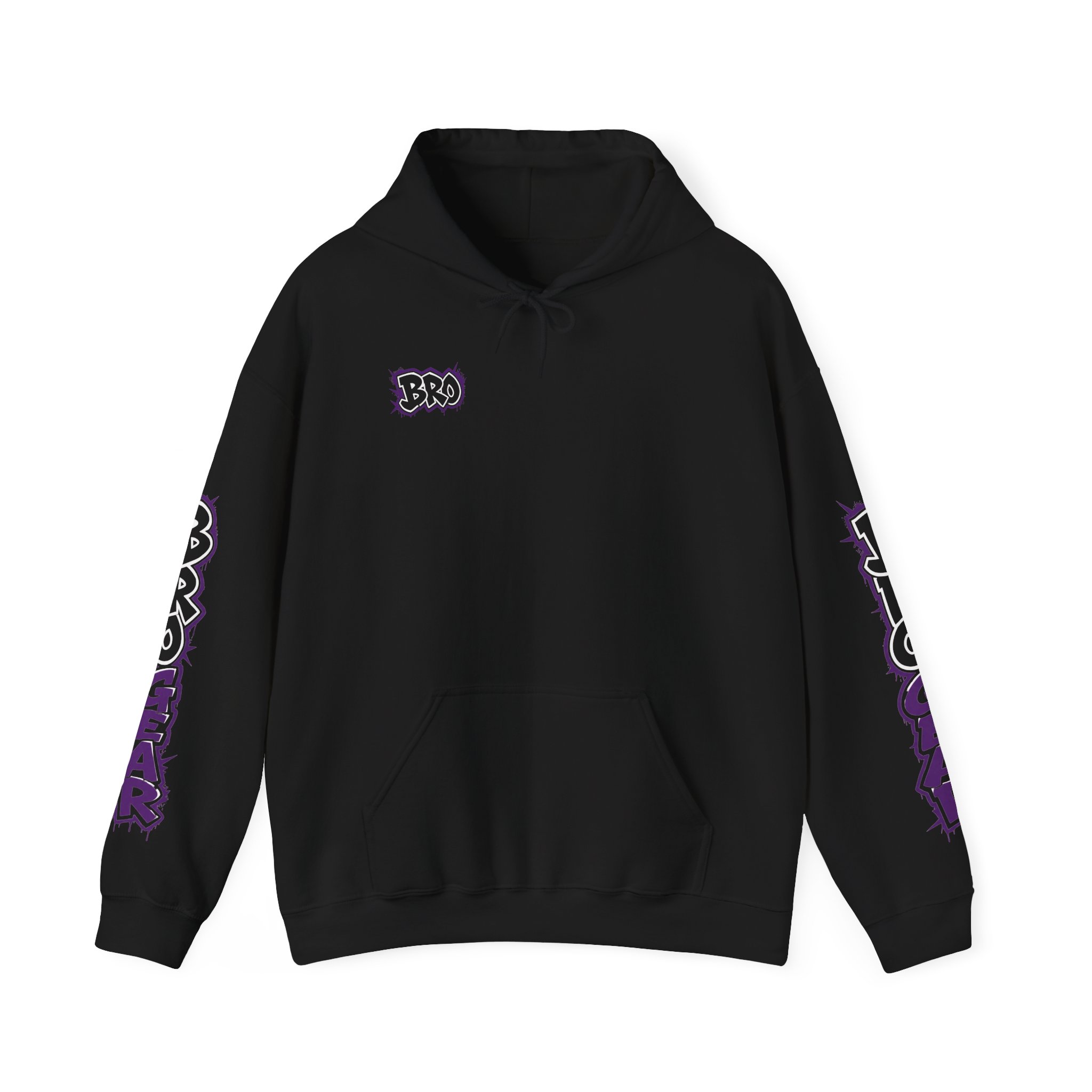 BRB Fear Graphic Hoodie | Streetwear Graffiti Backprint, Sleeve Text - Image 2