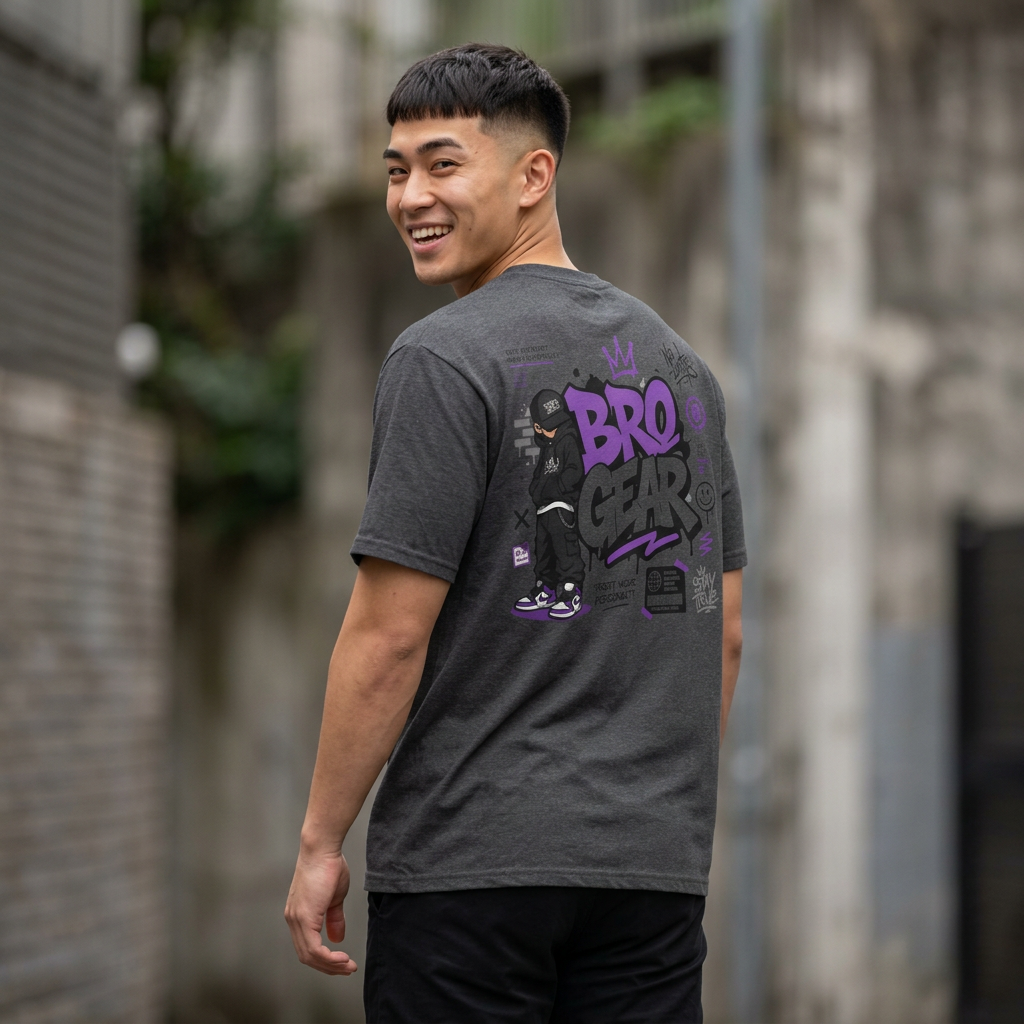 Bro Gear graffiti logo T-Shirt | streetwear skate graphic