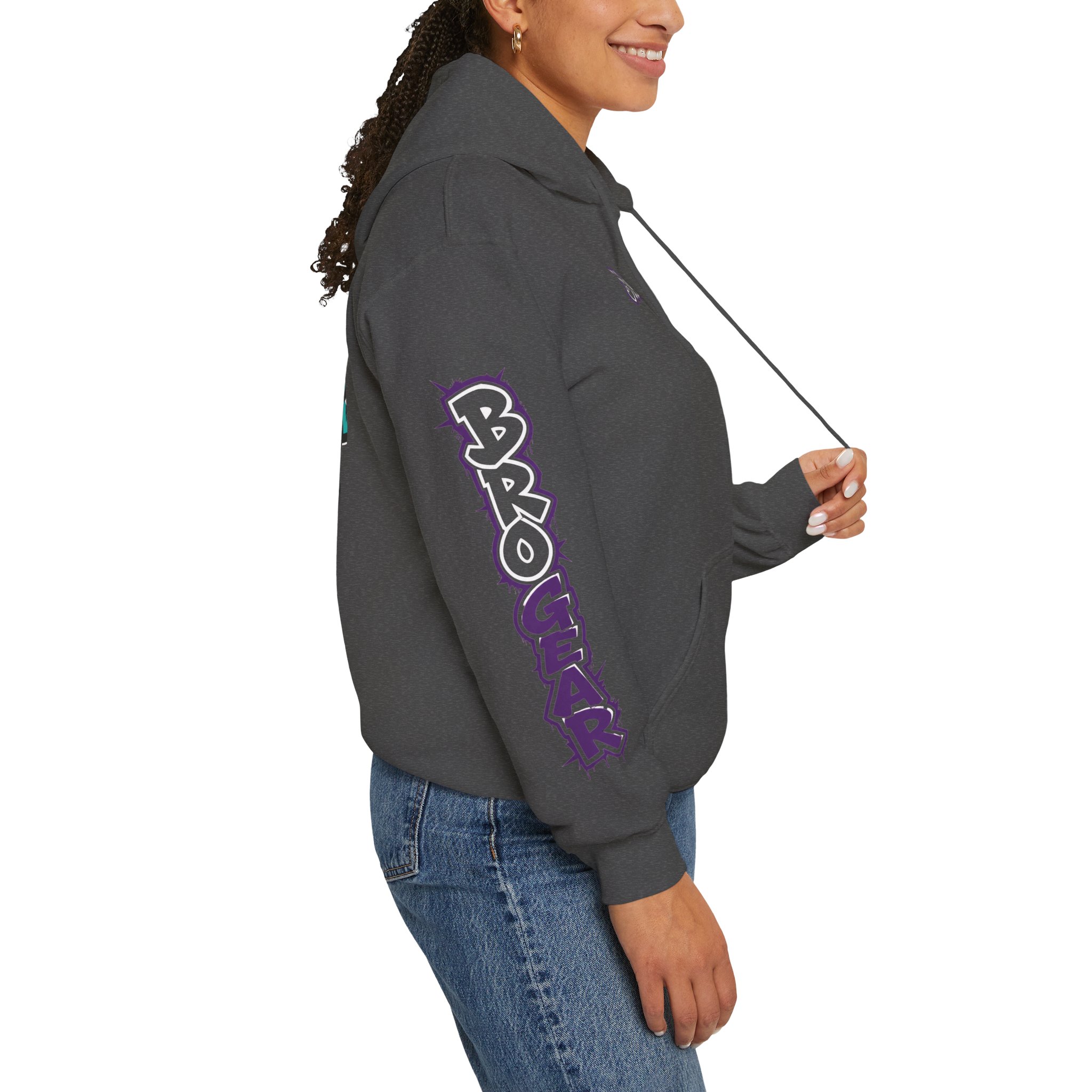 BRB Fear Graphic Hoodie | Streetwear Graffiti Backprint, Sleeve Text - Image 17