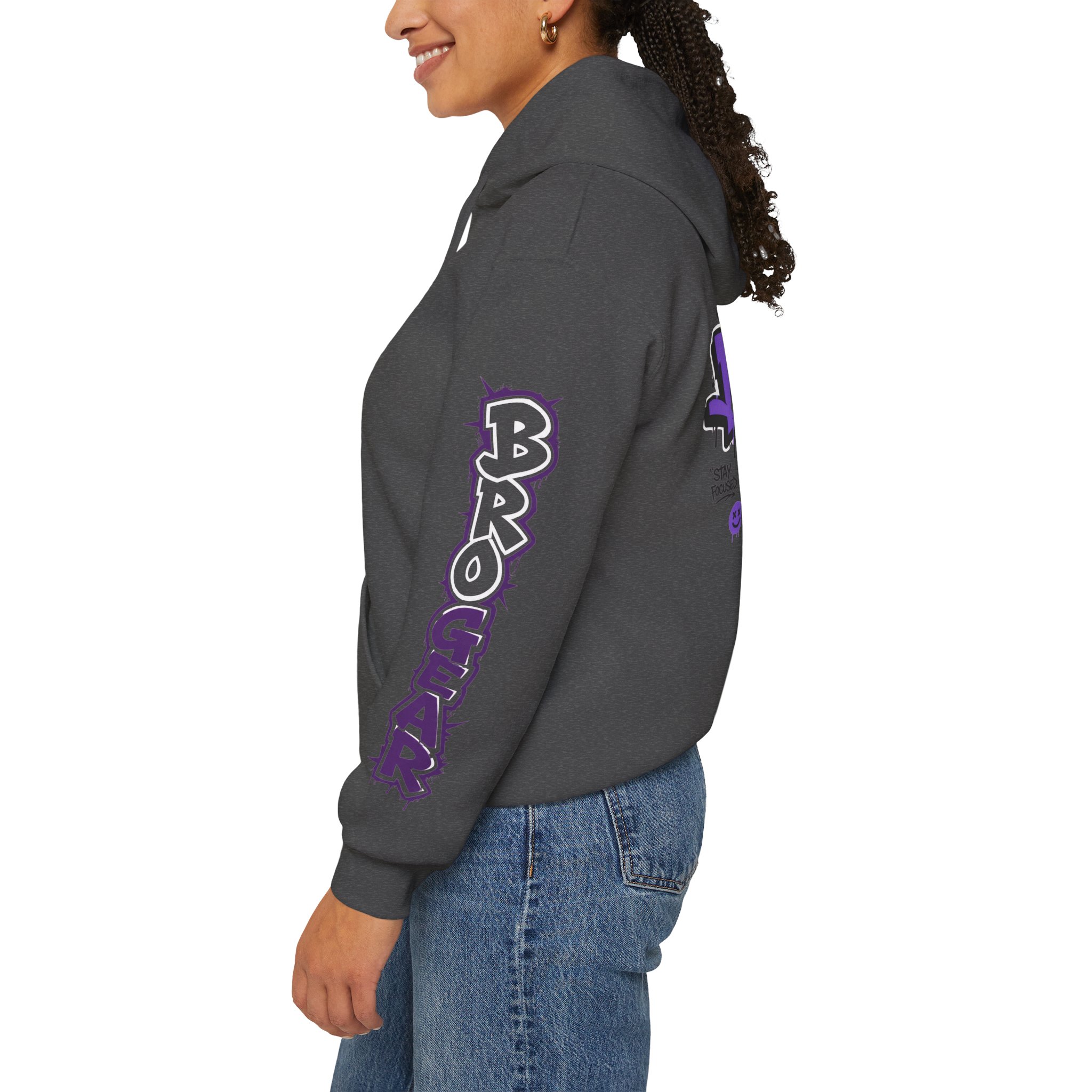 BRB Fear Graphic Hoodie | Streetwear Graffiti Backprint, Sleeve Text - Image 16