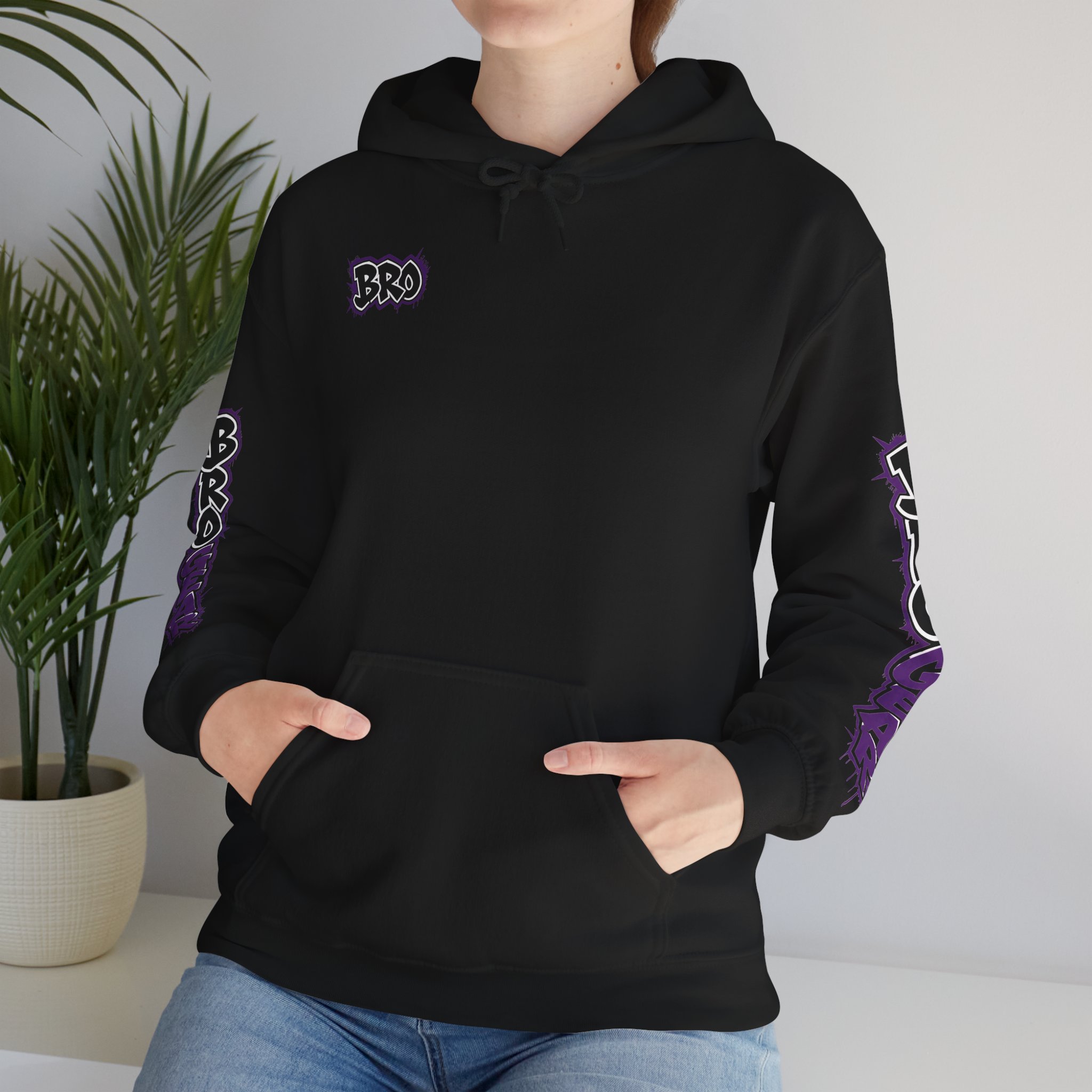 BRB Fear Graphic Hoodie | Streetwear Graffiti Backprint, Sleeve Text - Image 7