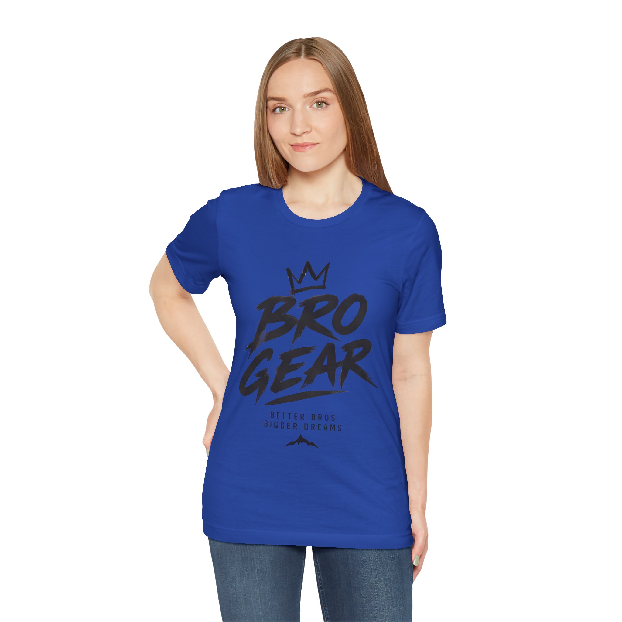 Bro Gear graphic tee | Bro Gear logo shirt, streetwear crown design - Image 44