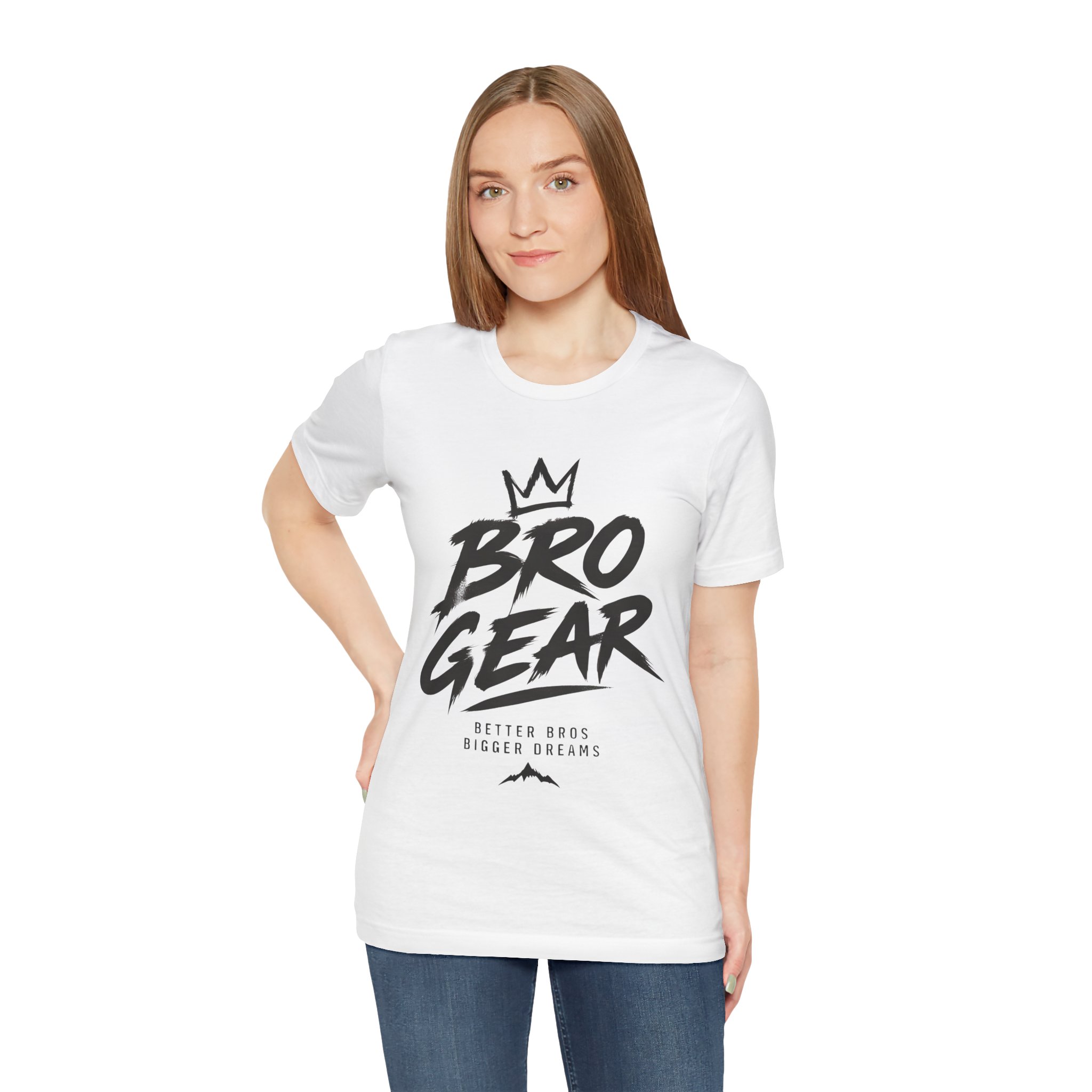 Bro Gear graphic tee | Bro Gear logo shirt, streetwear crown design - Image 4