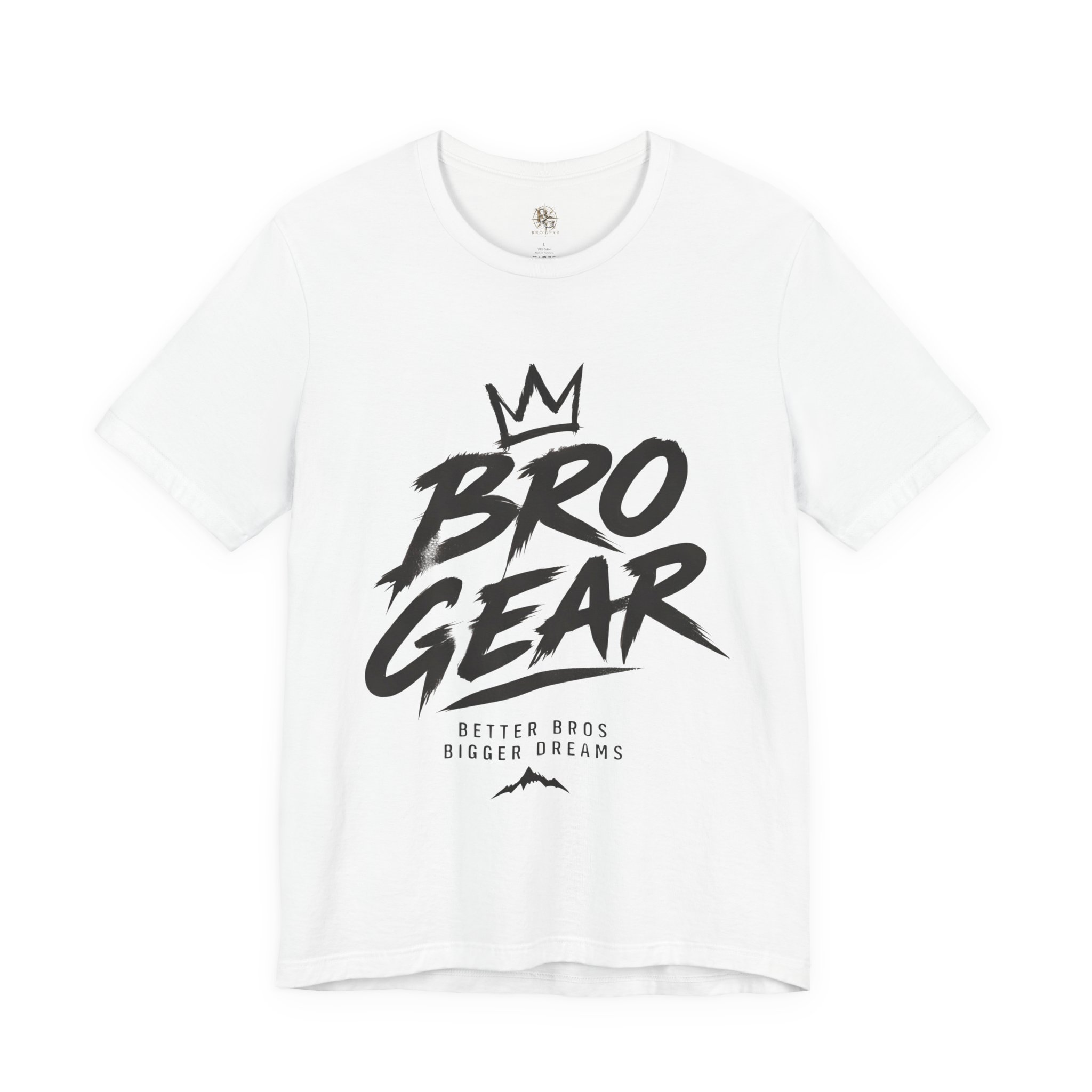 Bro Gear graphic tee | Bro Gear logo shirt, streetwear crown design
