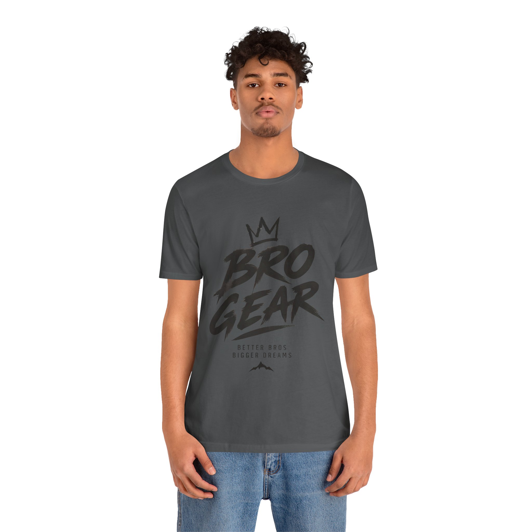 Bro Gear graphic tee | Bro Gear logo shirt, streetwear crown design - Image 53