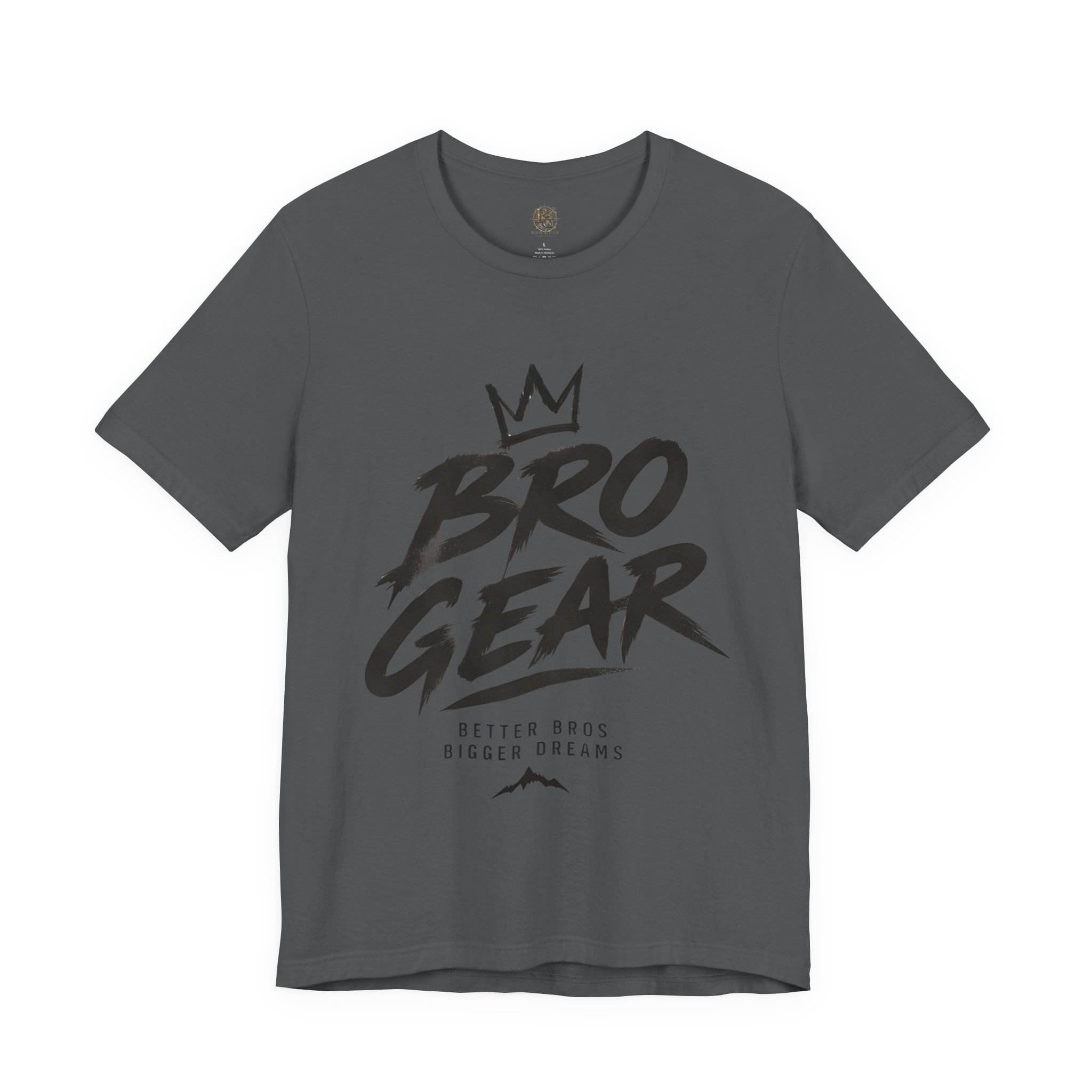 Bro Gear graphic tee | Bro Gear logo shirt, streetwear crown design - Image 51