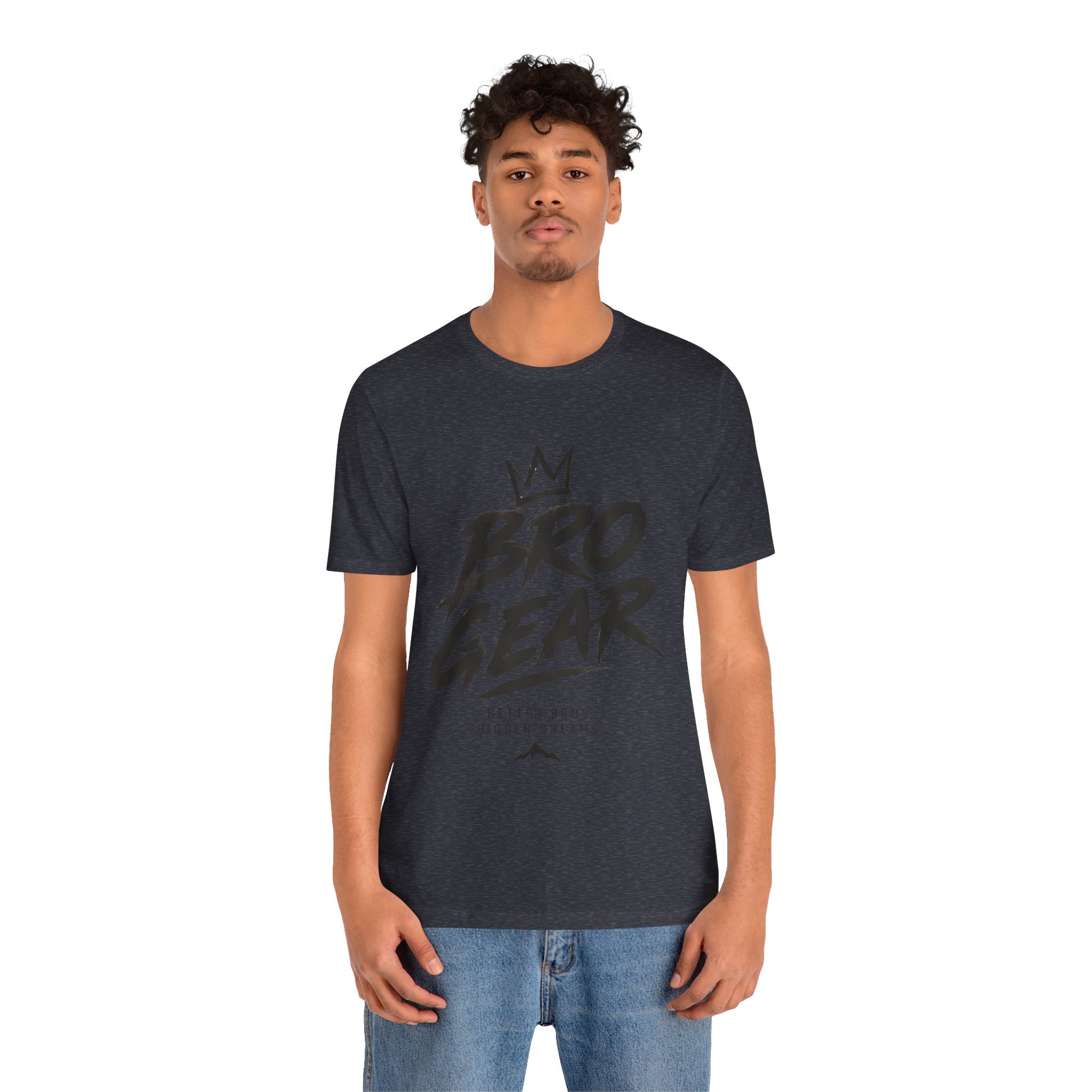 Bro Gear graphic tee | Bro Gear logo shirt, streetwear crown design - Image 58