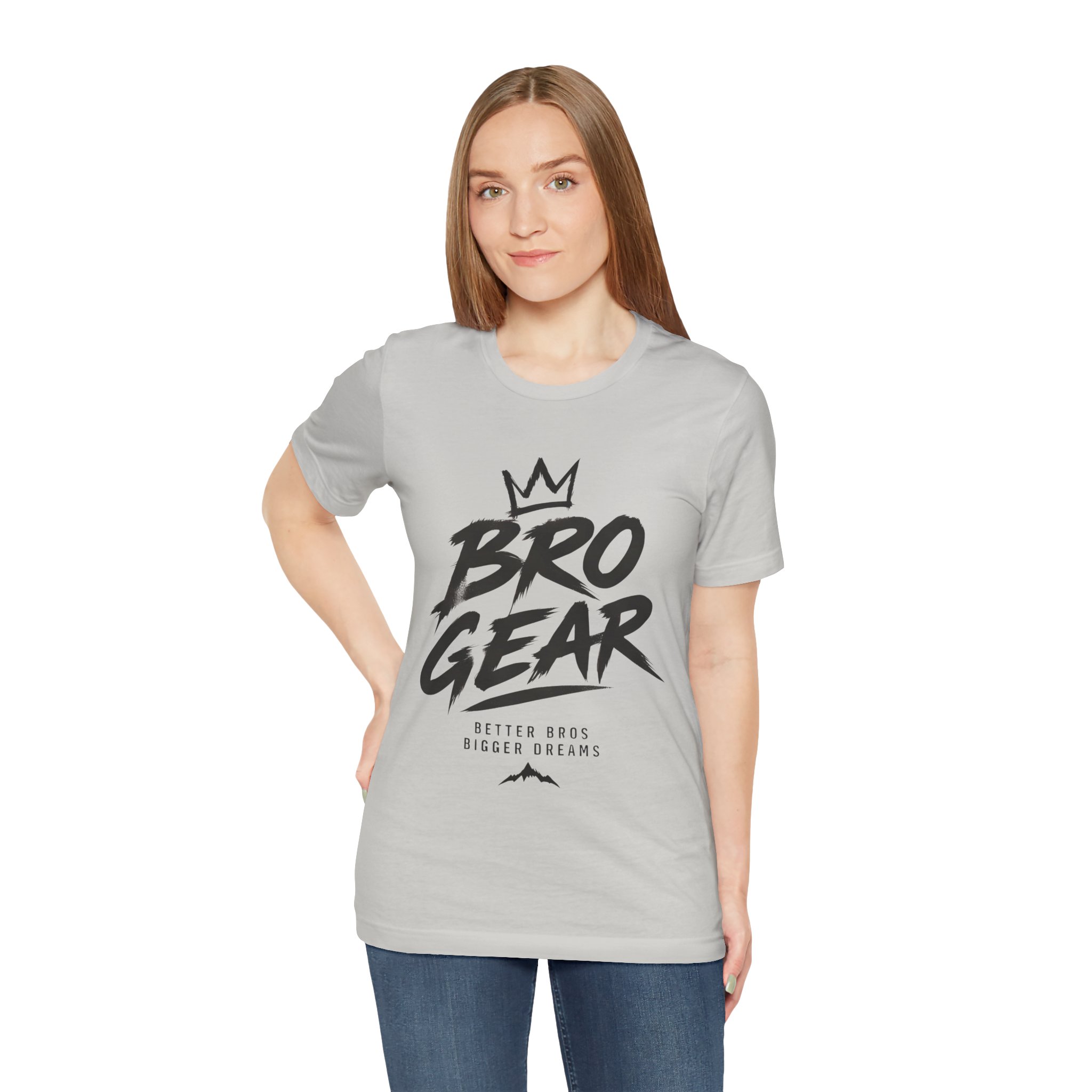 Bro Gear graphic tee | Bro Gear logo shirt, streetwear crown design - Image 14