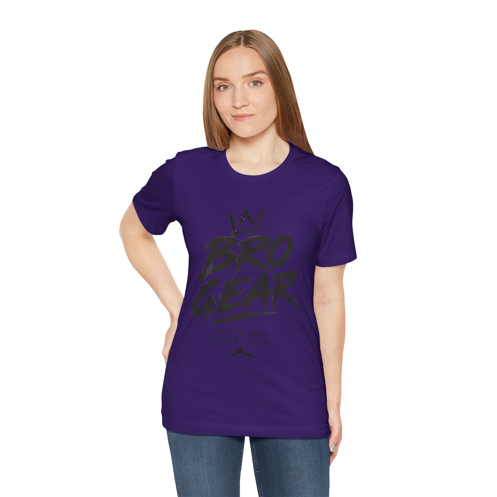 Bro Gear graphic tee | Bro Gear logo shirt, streetwear crown design - Image 69