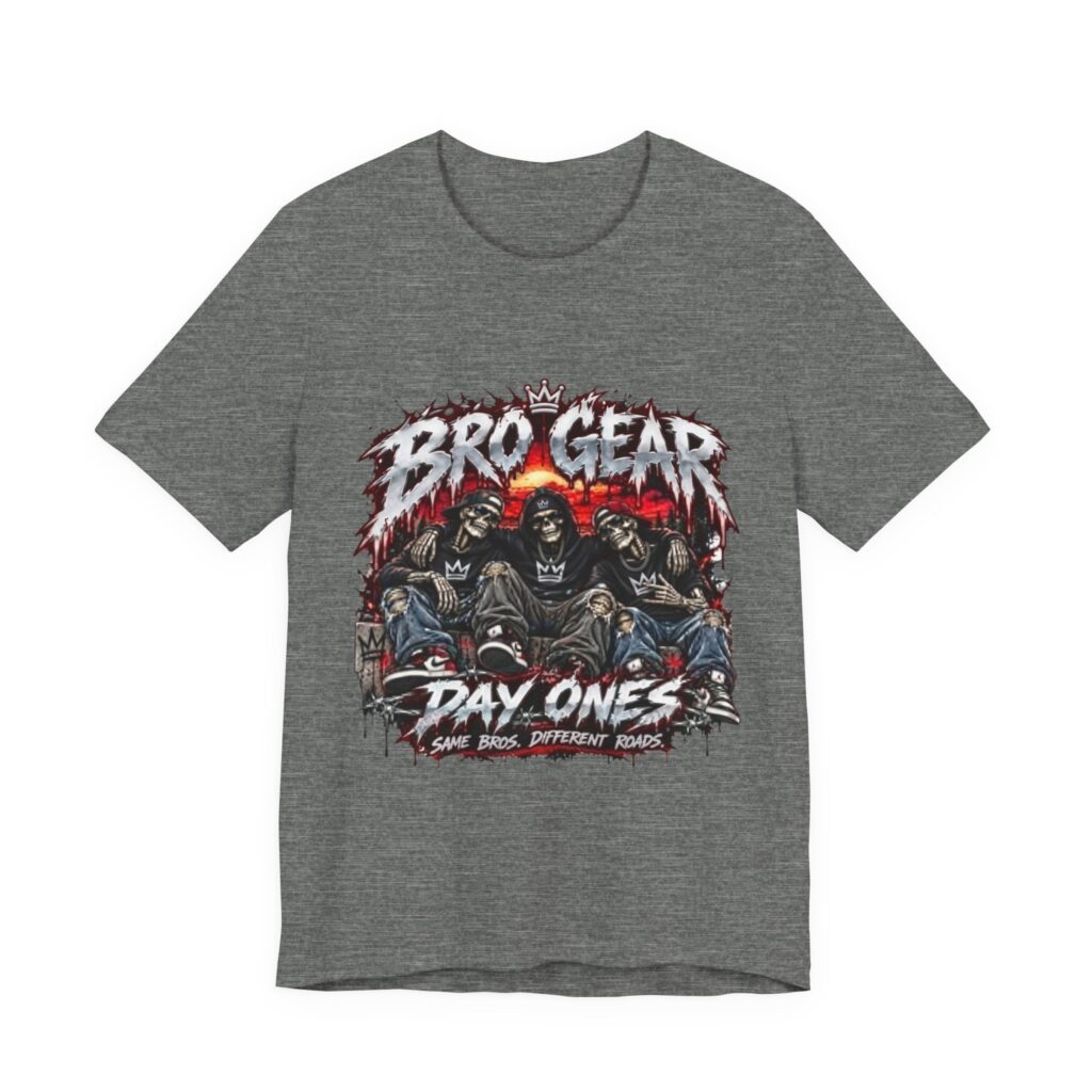 Bro Gear Day Ones Tee | Grim Crew Skull Horror Graphic Shirt