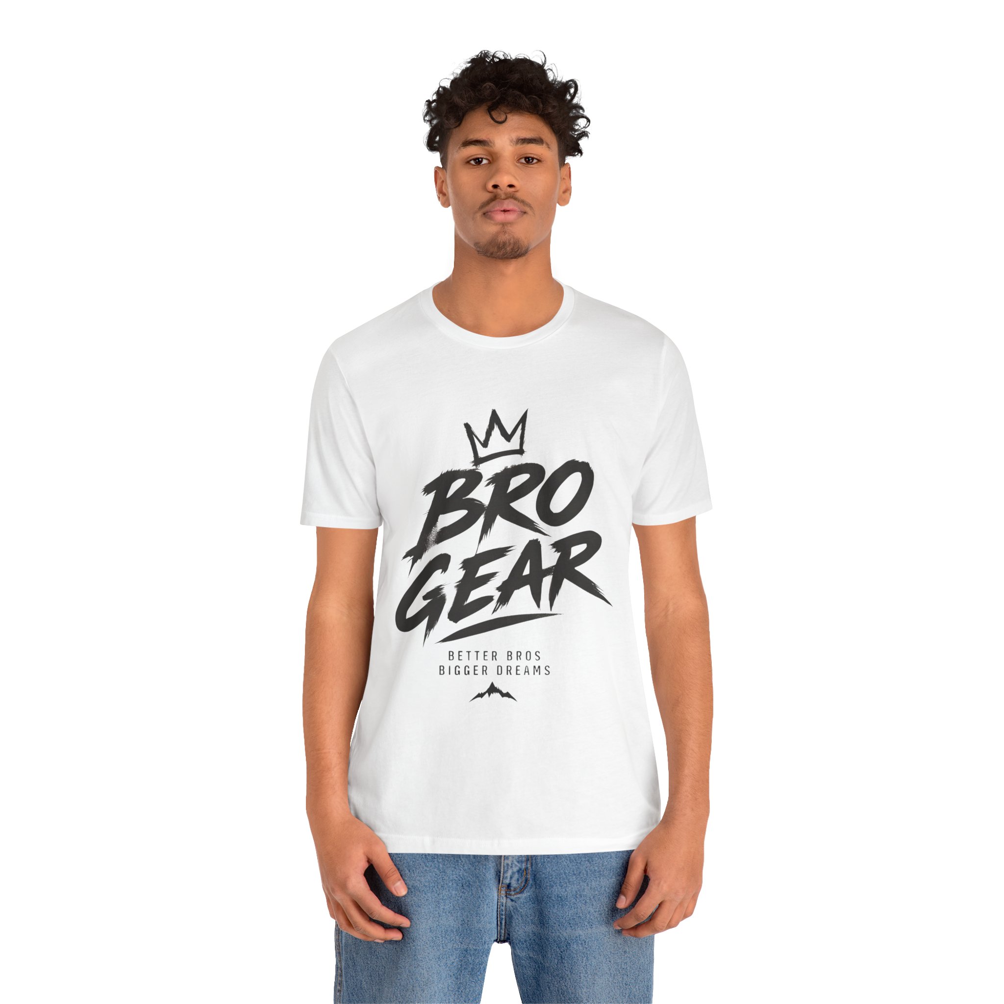 Bro Gear graphic tee | Bro Gear logo shirt, streetwear crown design - Image 3