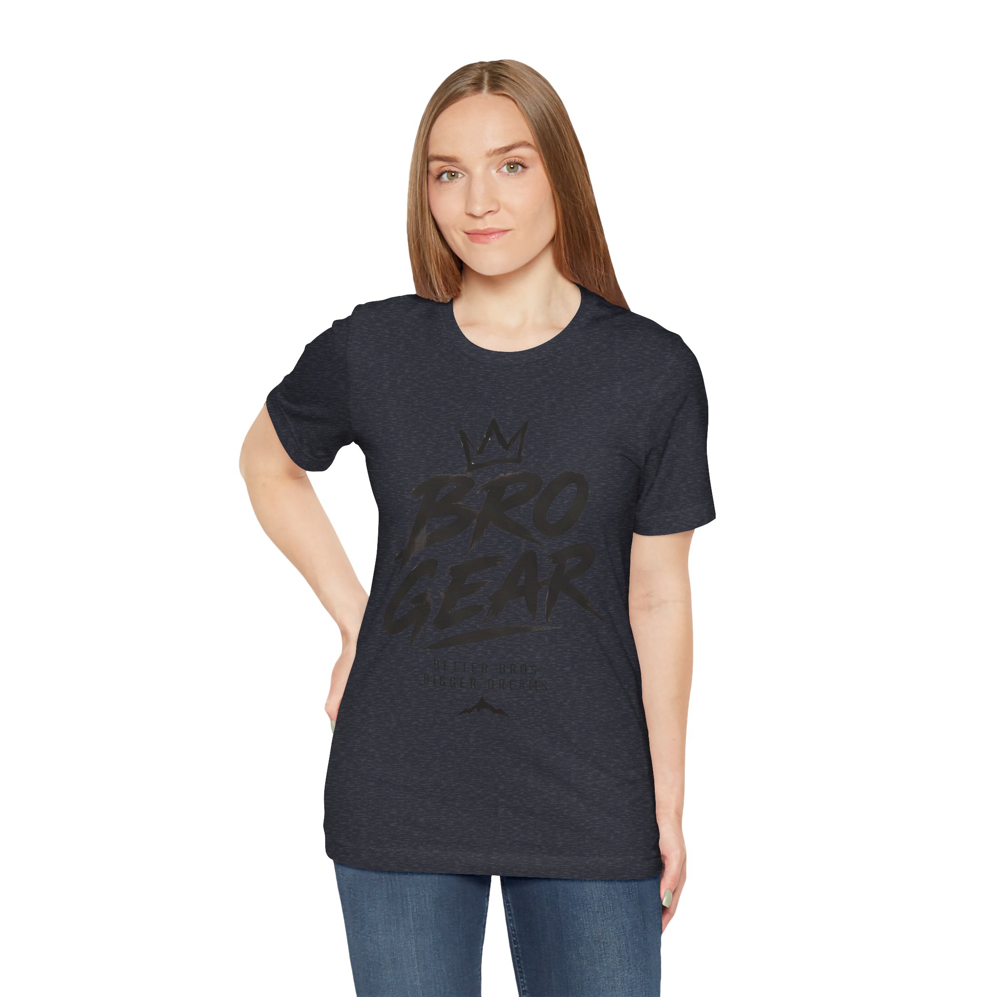 Bro Gear graphic tee | Bro Gear logo shirt, streetwear crown design - Image 59