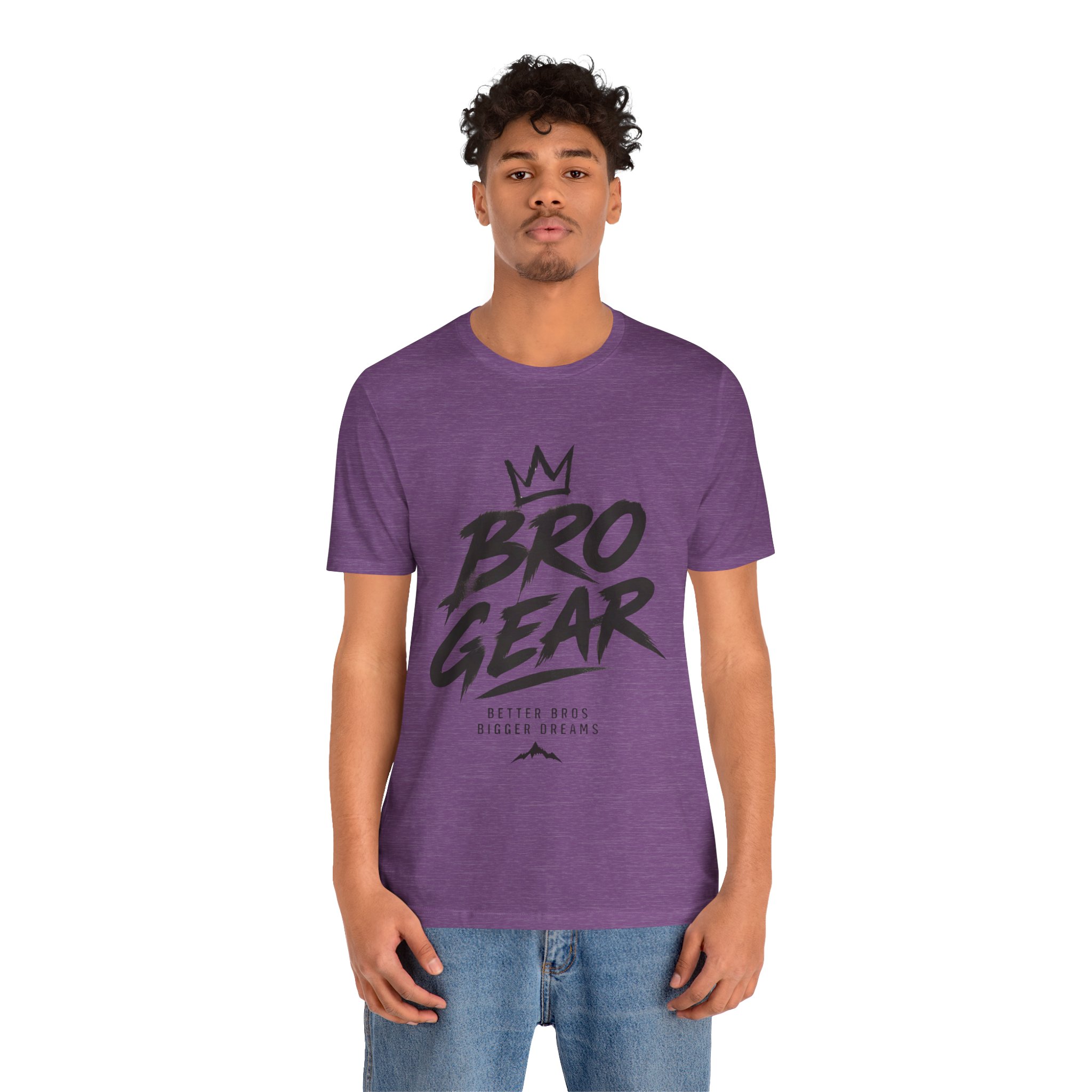 Bro Gear graphic tee | Bro Gear logo shirt, streetwear crown design - Image 63