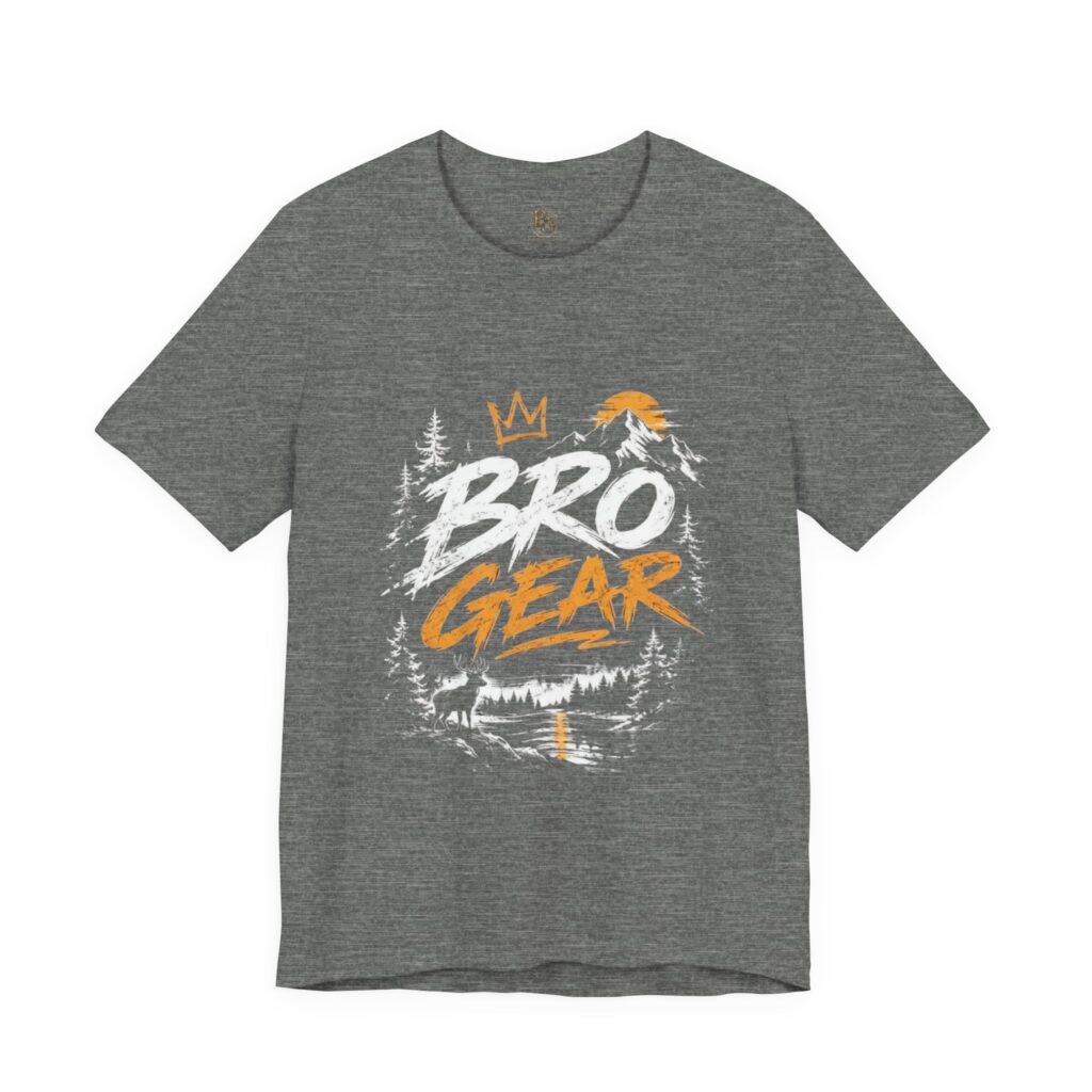 Bro Gear outdoors landscape graphic Tee | camping forest sunset design