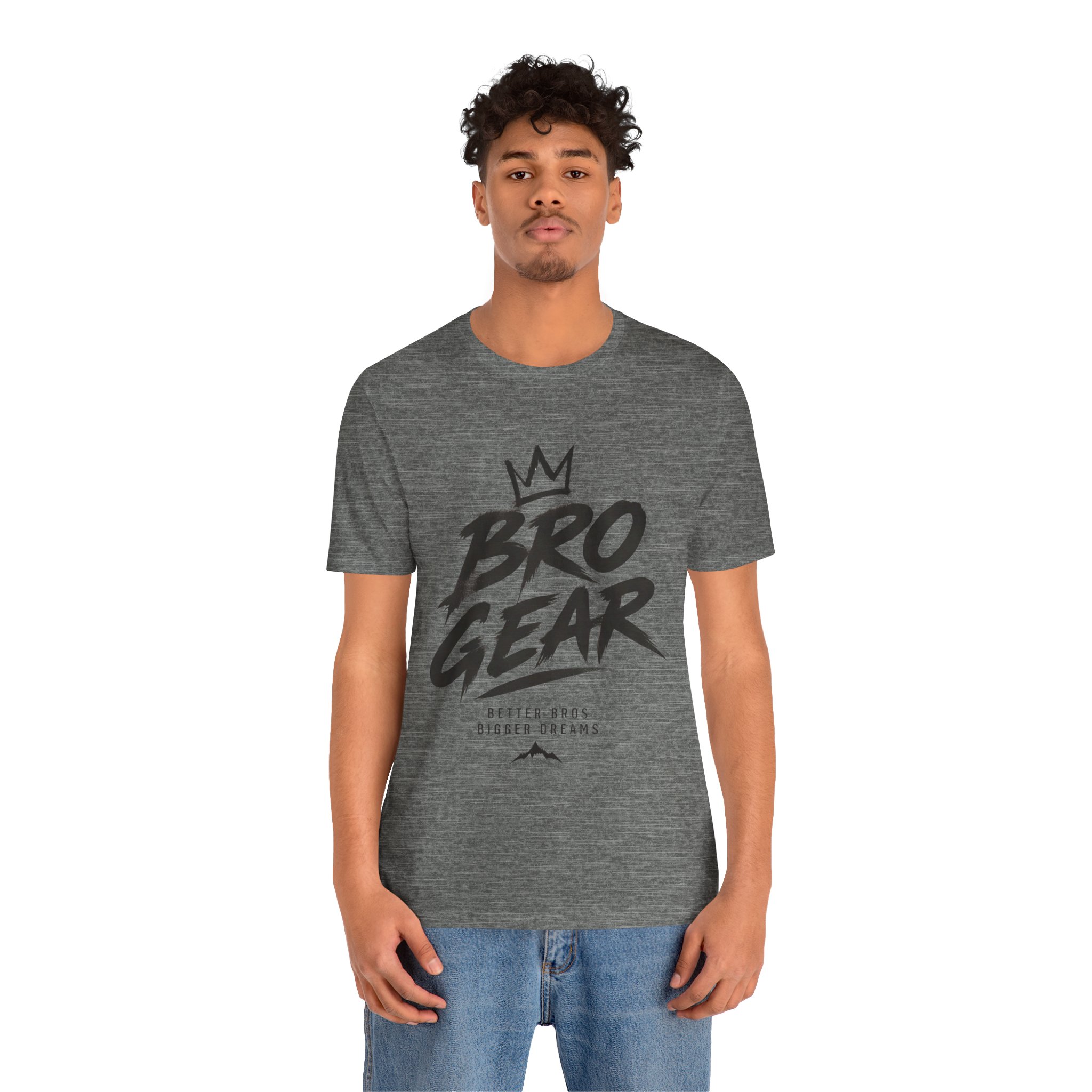 Bro Gear graphic tee | Bro Gear logo shirt, streetwear crown design - Image 8