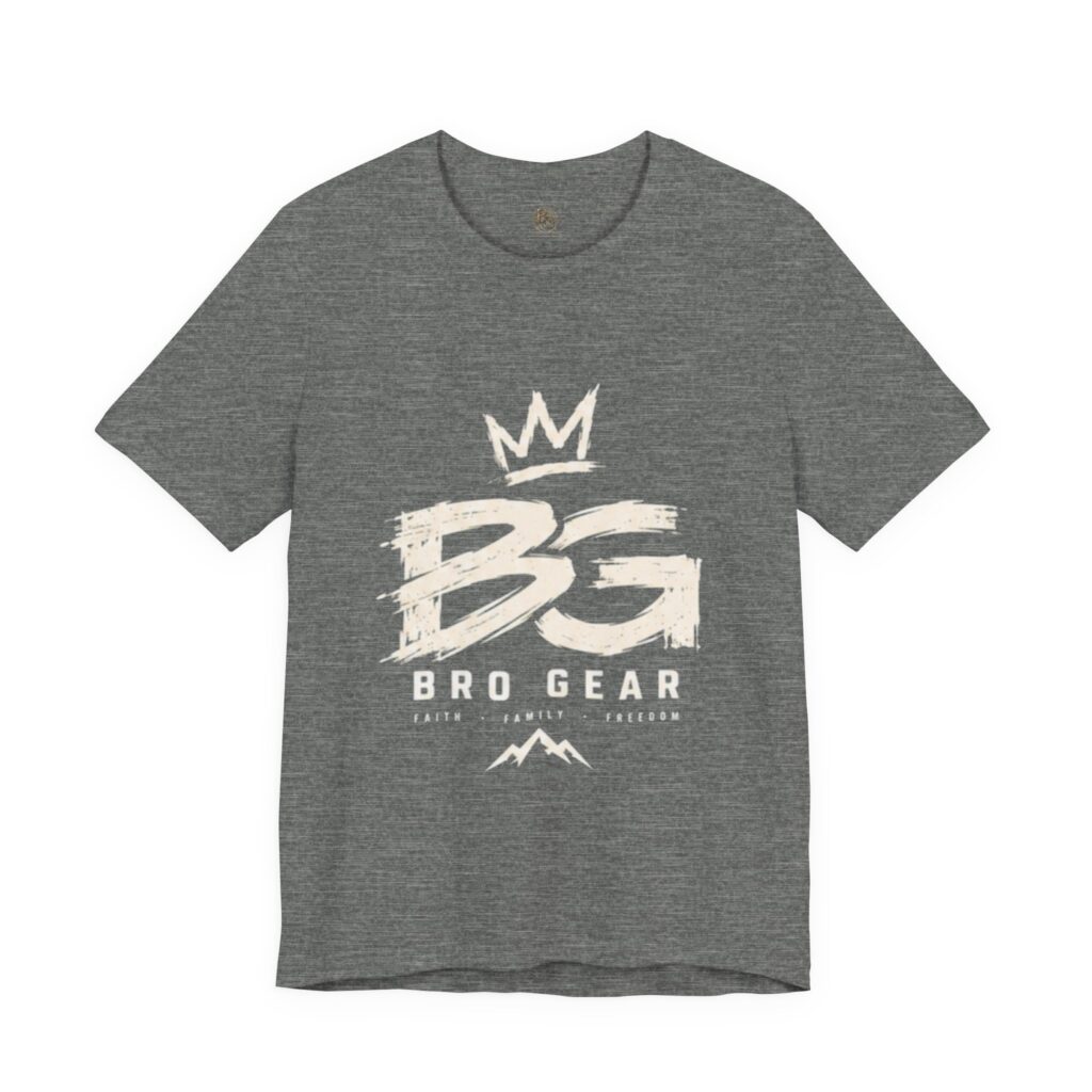 BG Bro Gear Brush Logo T-Shirt | Mountain Graphic Tee