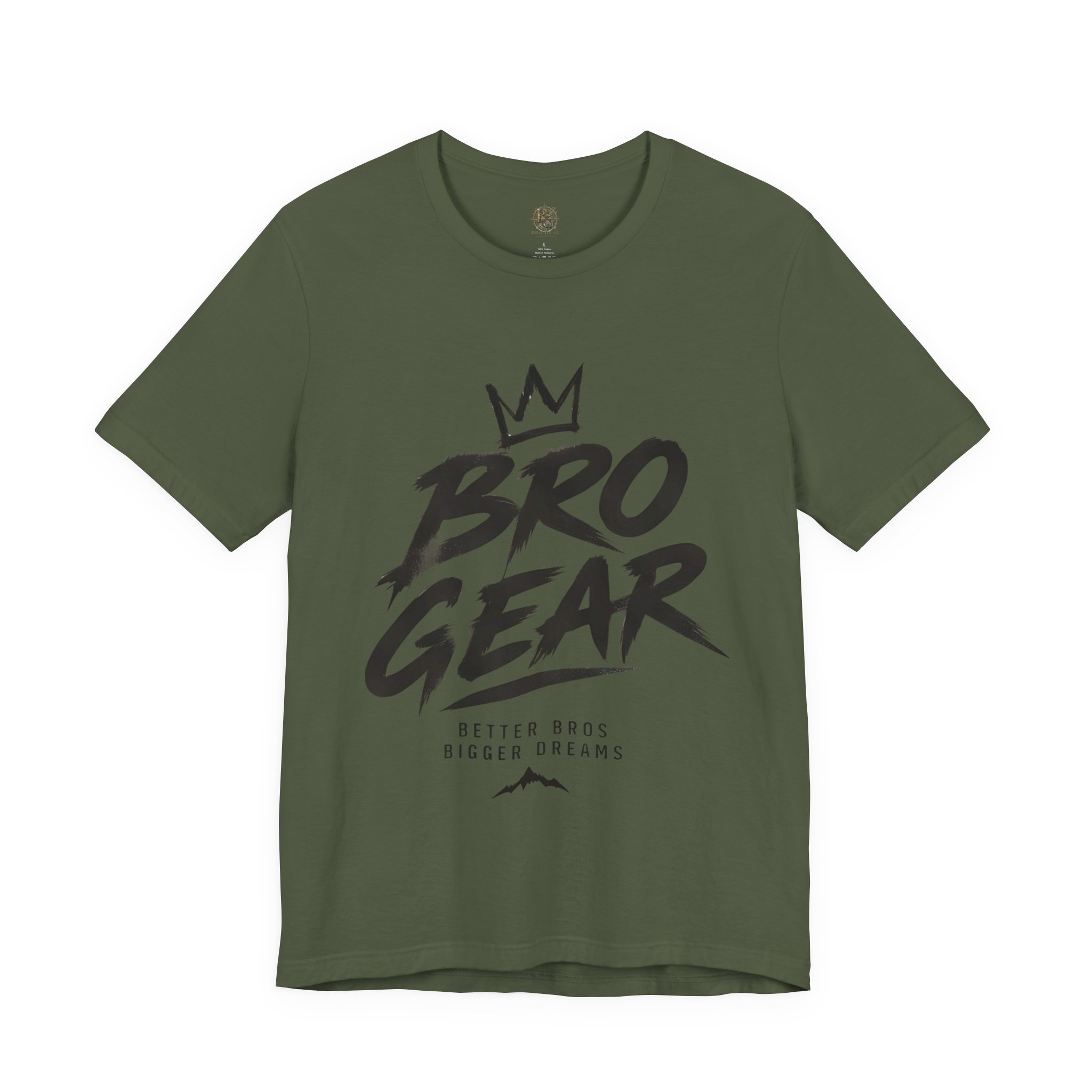 Bro Gear graphic tee | Bro Gear logo shirt, streetwear crown design - Image 21