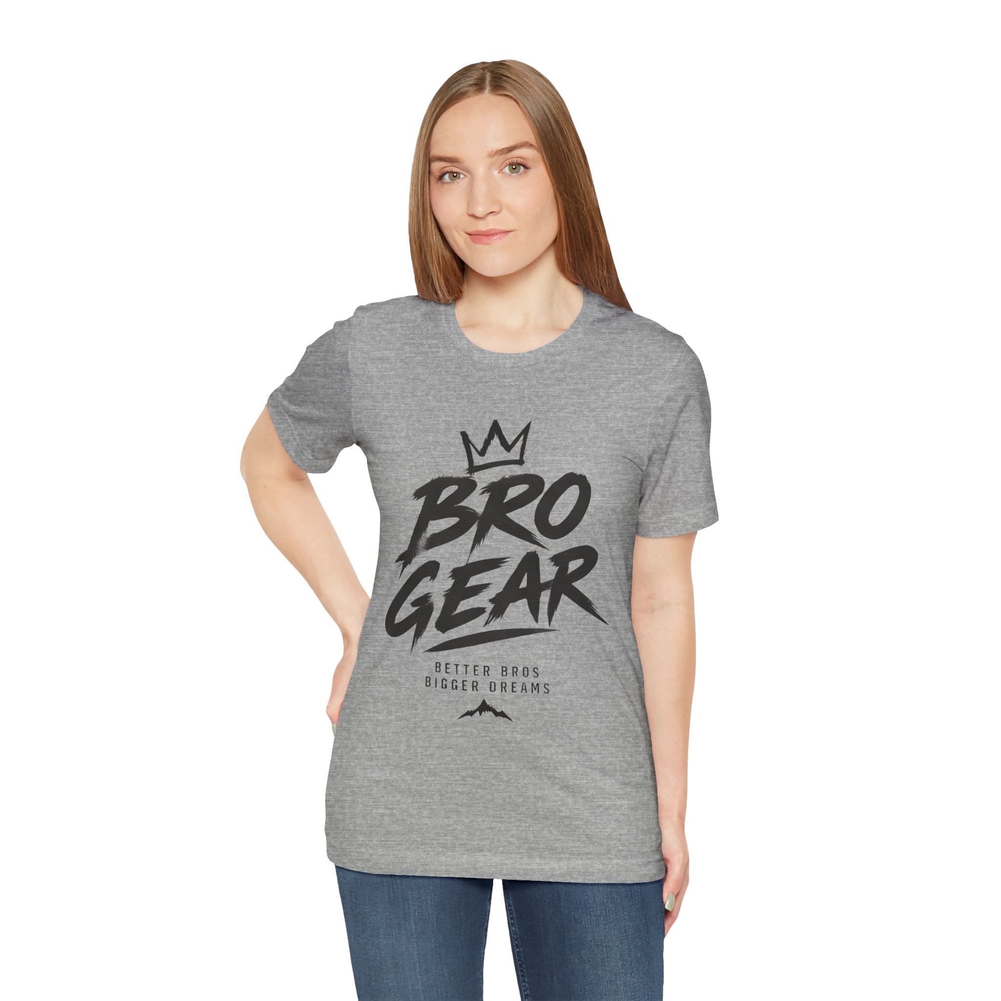 Bro Gear graphic tee | Bro Gear logo shirt, streetwear crown design - Image 39