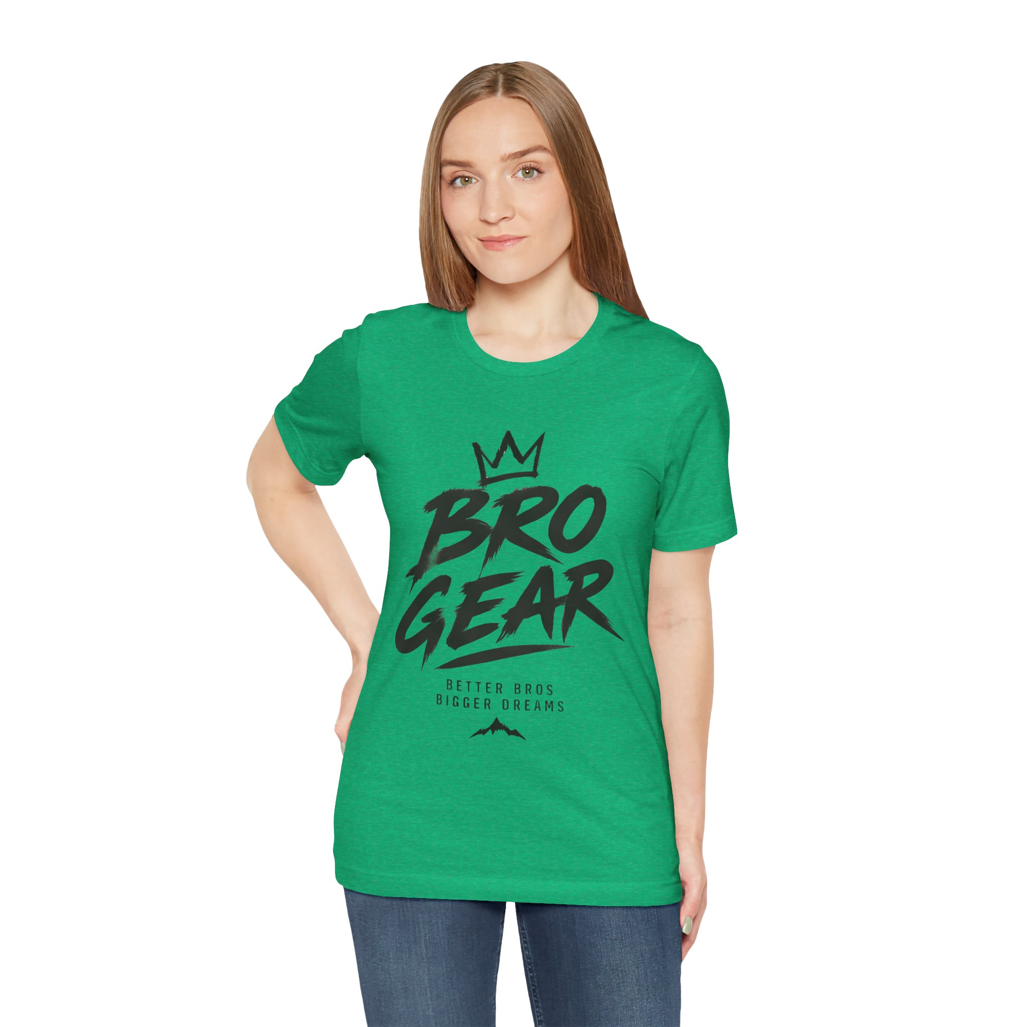 Bro Gear graphic tee | Bro Gear logo shirt, streetwear crown design - Image 29