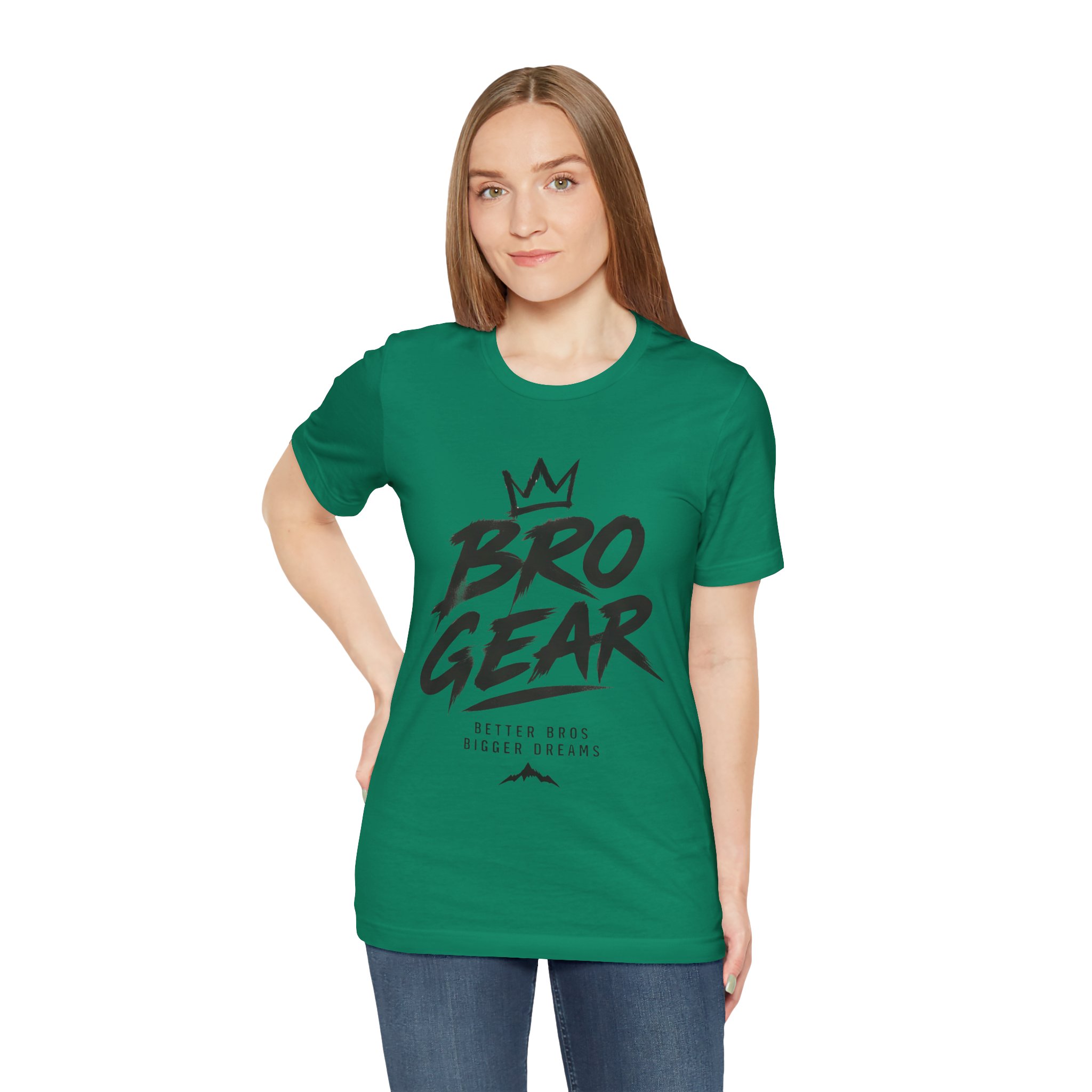 Bro Gear graphic tee | Bro Gear logo shirt, streetwear crown design - Image 34