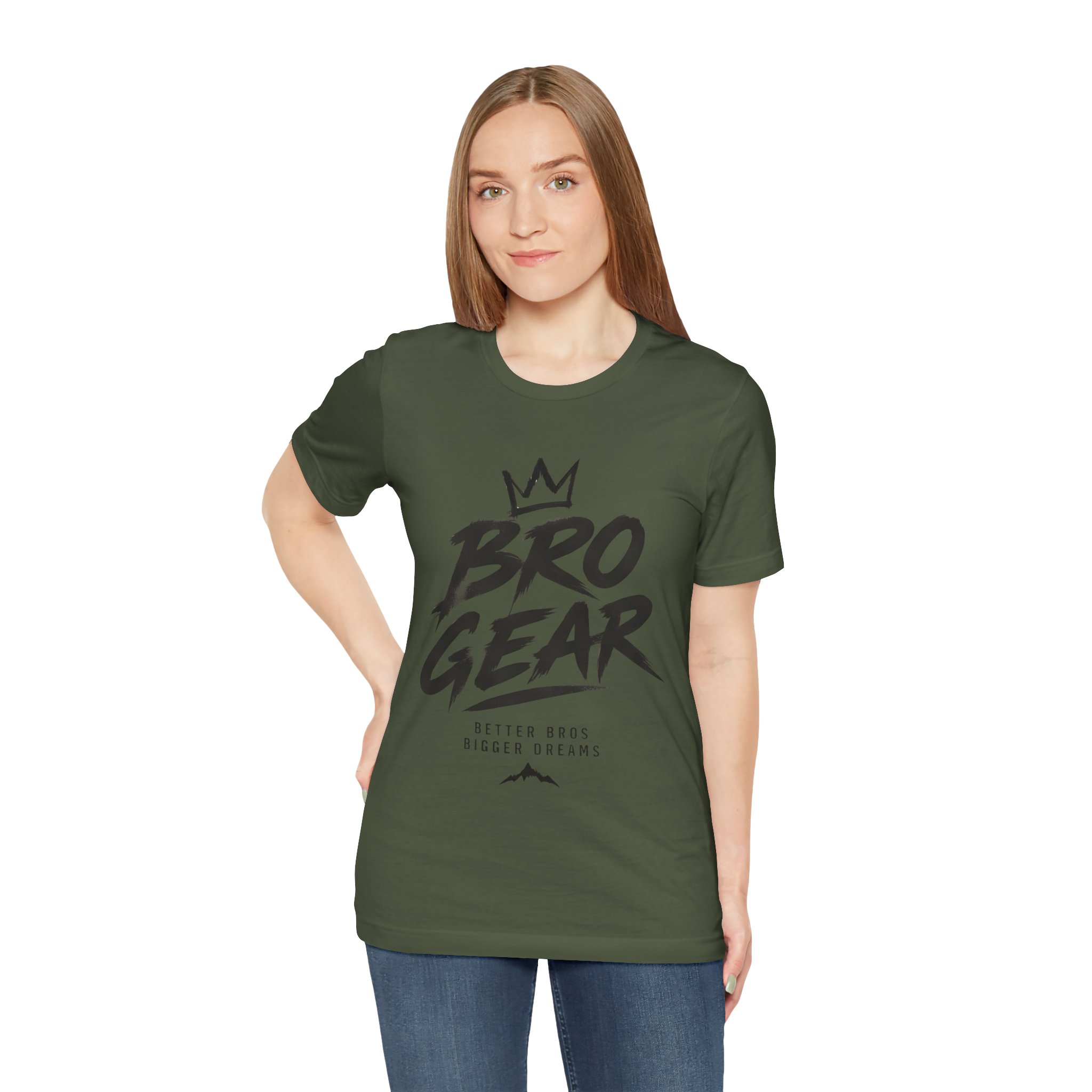 Bro Gear graphic tee | Bro Gear logo shirt, streetwear crown design - Image 24