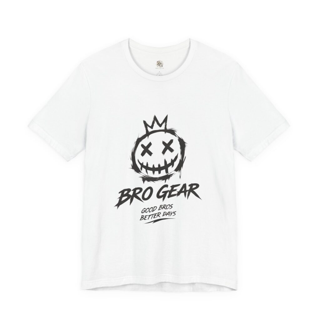 Bro Gear distressed skull logo T-Shirt | Graphic Tee, Streetwear