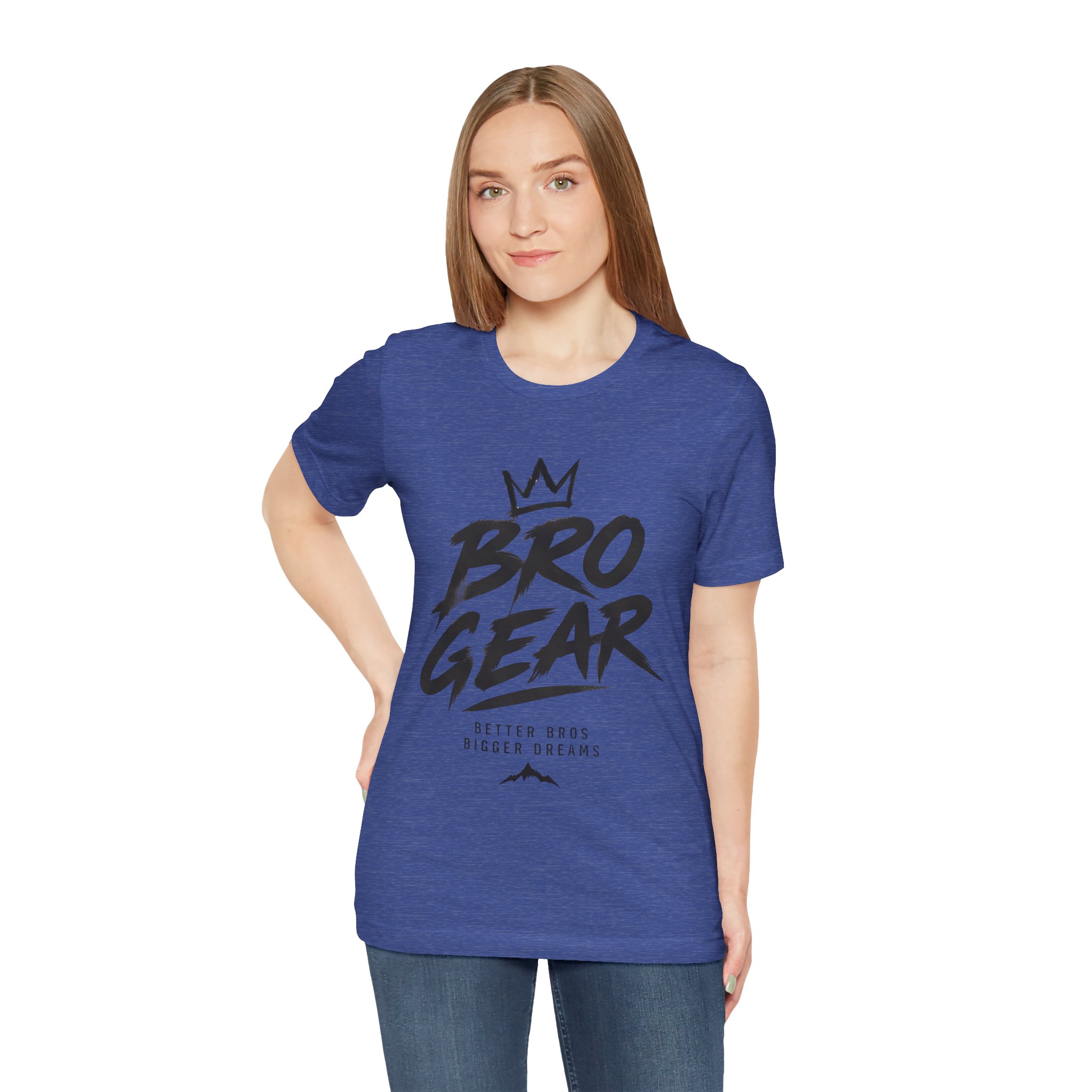 Bro Gear graphic tee | Bro Gear logo shirt, streetwear crown design - Image 49