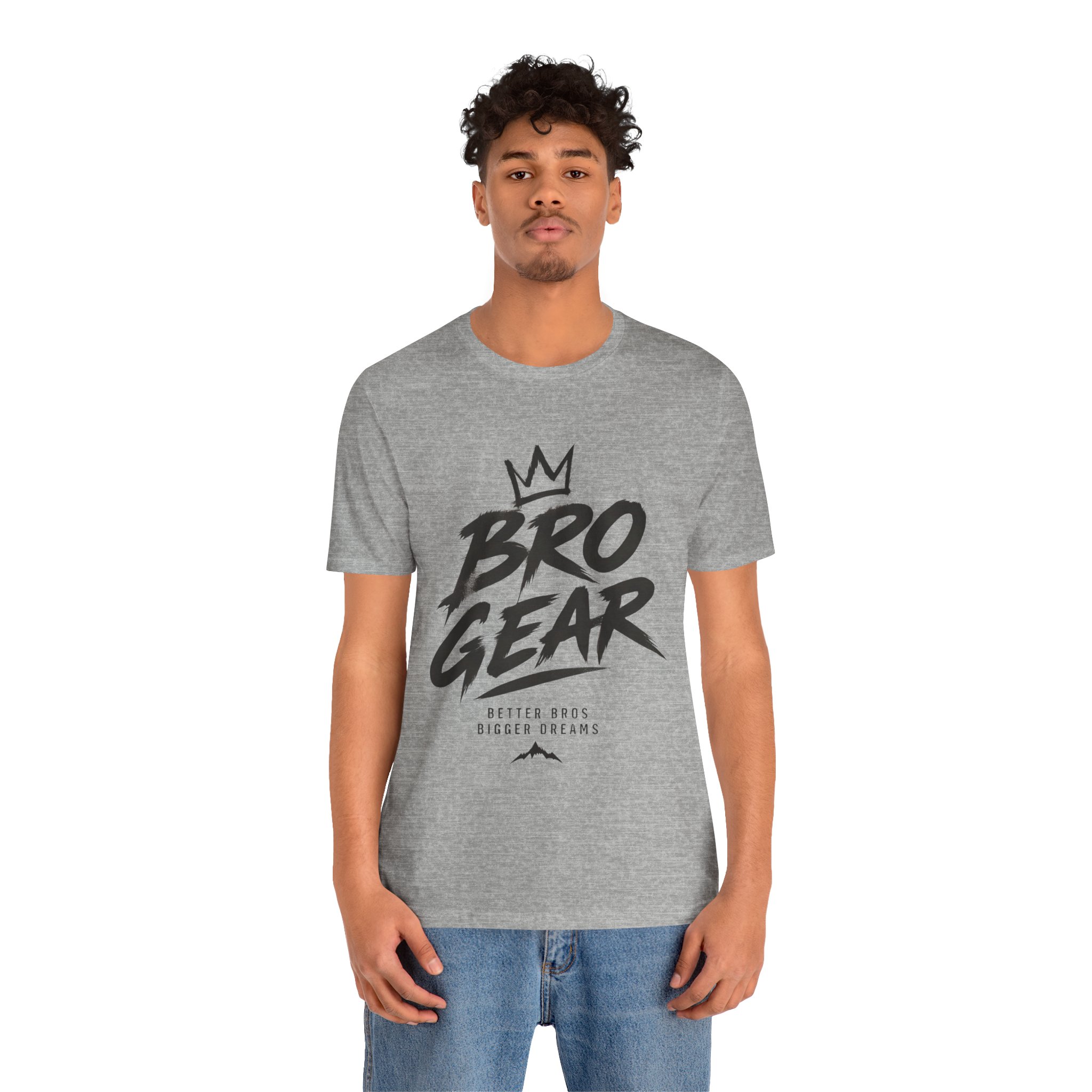 Bro Gear graphic tee | Bro Gear logo shirt, streetwear crown design - Image 38
